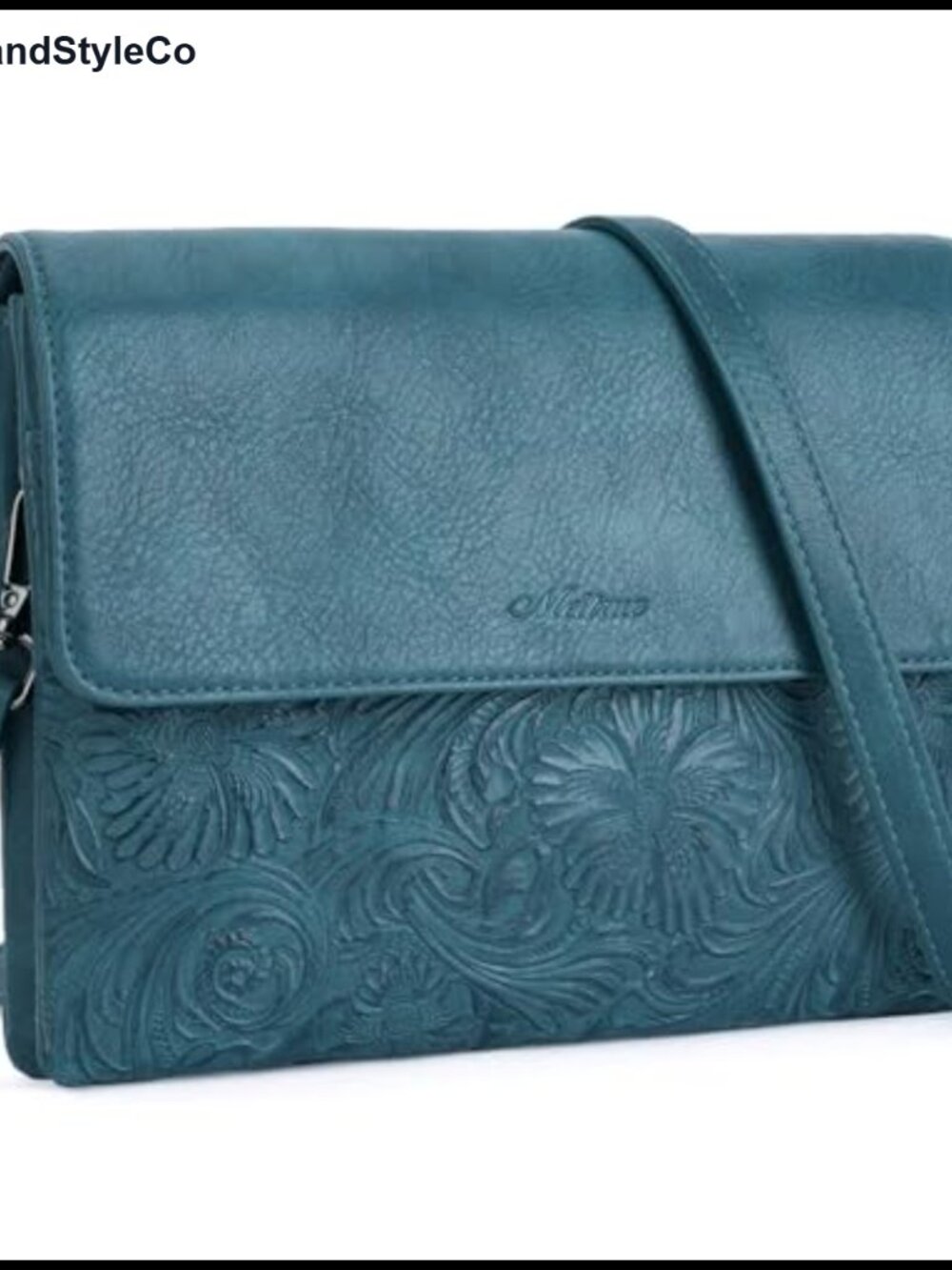 Vegan Leather Crossbody Bag for Women, Phone Pocket, Adjustable Strap